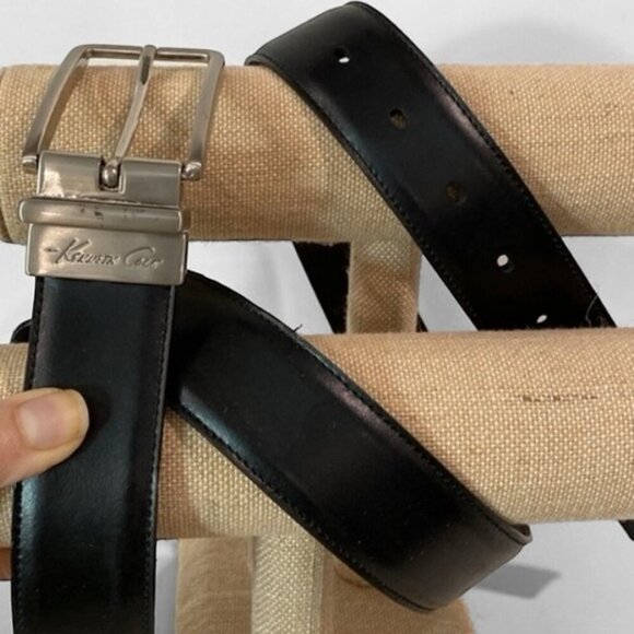 Kenneth Cole black and brown reversible belt Size 36 - Picture 1 of 11